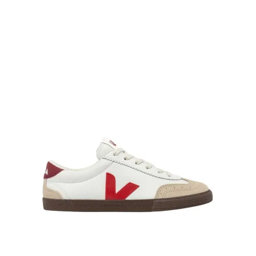 Weiche Leder Volley Sneakers Veja
