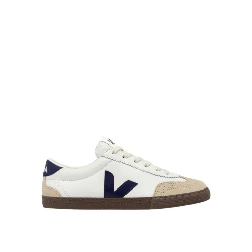 Weiche Leder Volley Sneakers Veja
