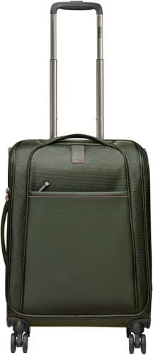 Weichgepäck-Trolley STRATIC "Unbeatable 4, S" Gr. B/H/T: 39 cm x 56 cm x 30 cm 36 l, grün (khaki) Koffer Handgepäck-Koffer