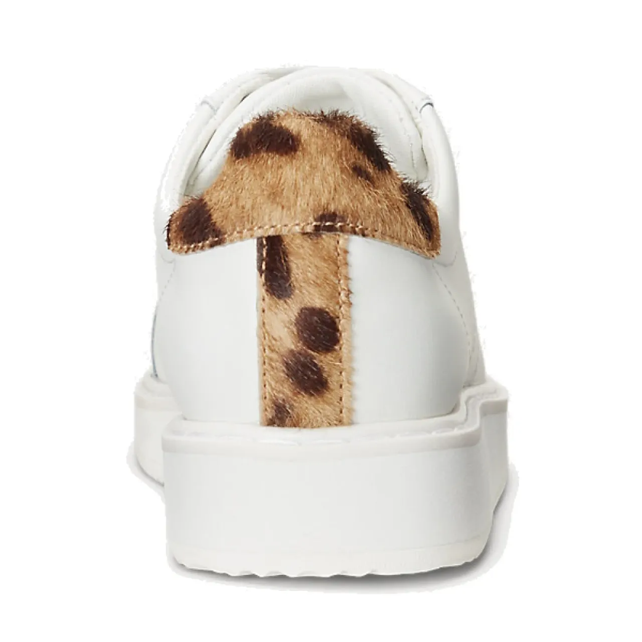 Weiße Angelina Sneakers mit Leopardenmuster Polo Ralph Lauren