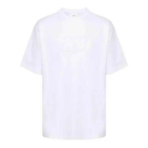 Weiße Baumwoll-T-Shirt mit Frontlogo Axel Arigato