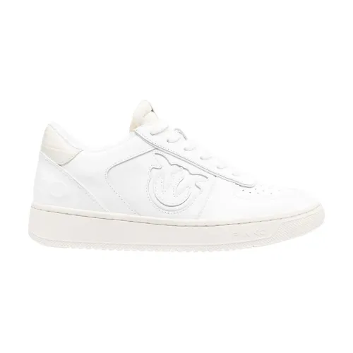Weiße Casual Geschlossene Flache Sneakers Pinko