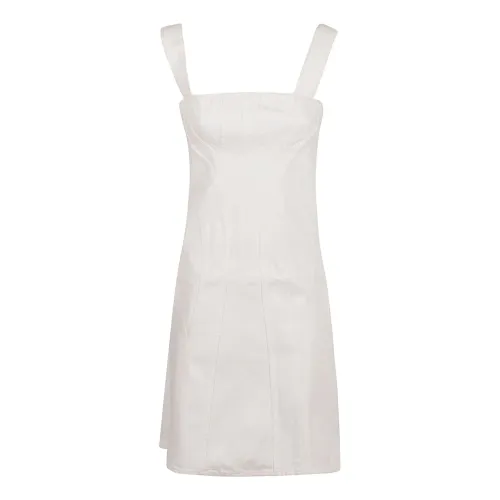 Weiße Denim-Kleid für modebewusste Frauen Stella McCartney