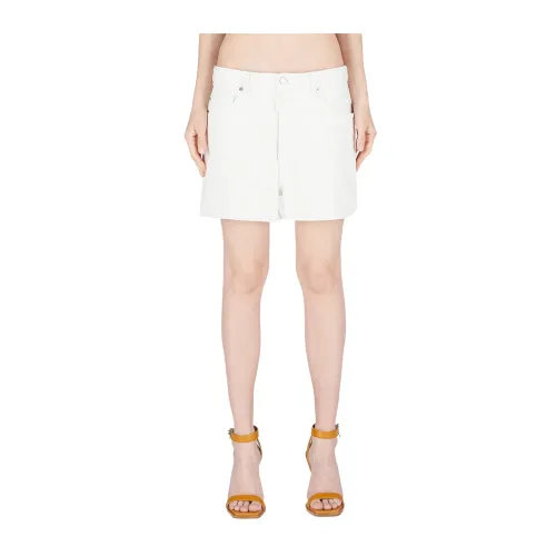 Weiße Denim Shorts - Modischer Stil Dsquared2