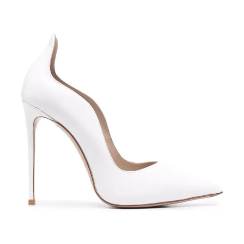 Weiße elegante geschlossene High Heels Le Silla