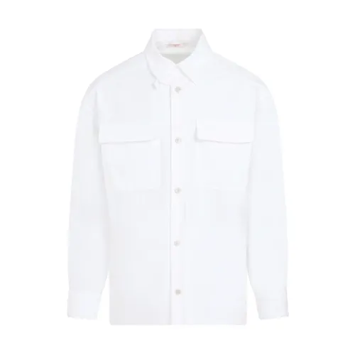 Weiße Hemdjacke Valentino