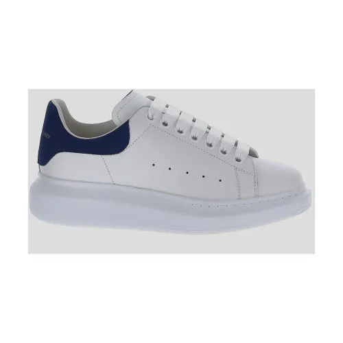 Weiße Leder Larry Sneakers Alexander McQueen