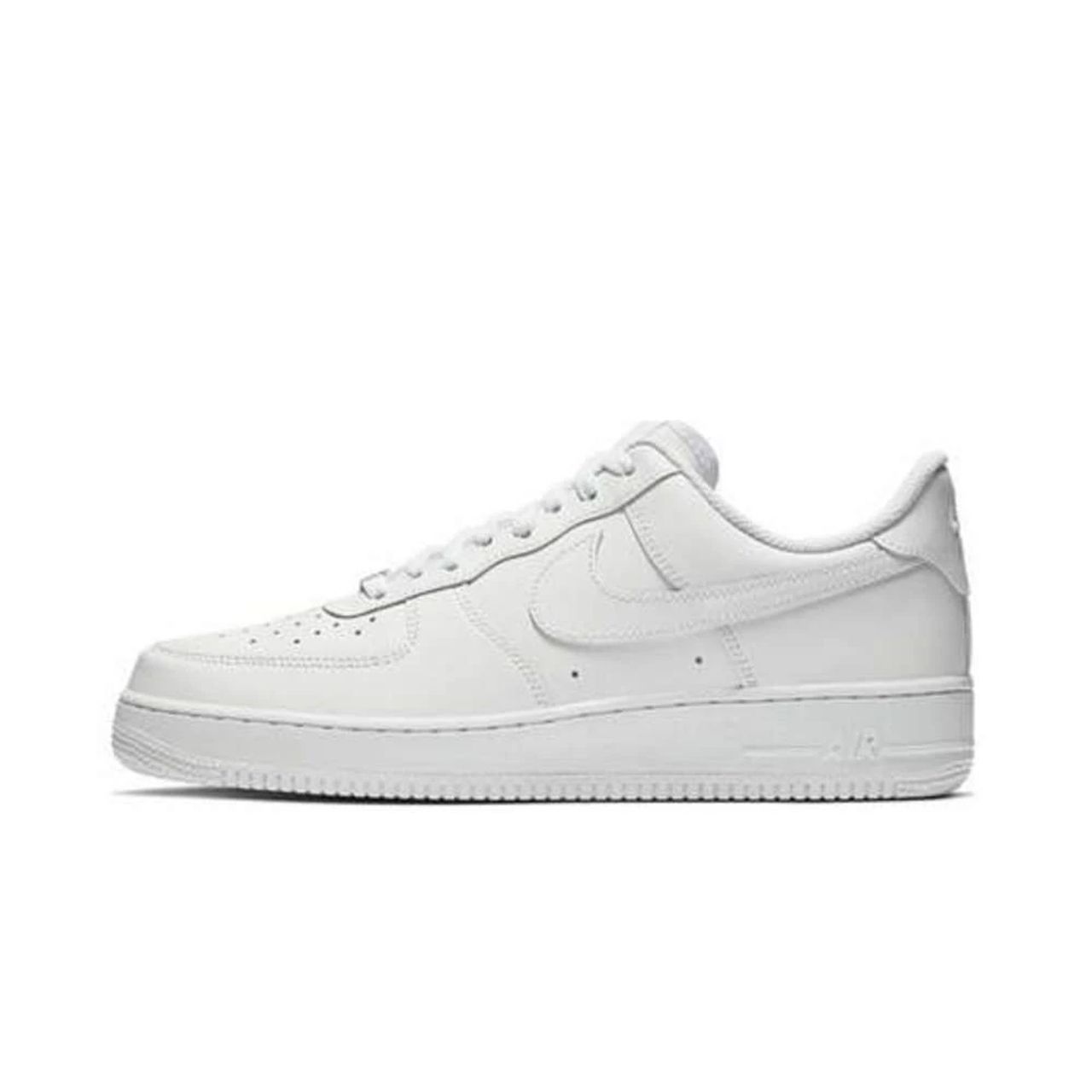 "Weiße Leder Low Top Sneakers" Nike