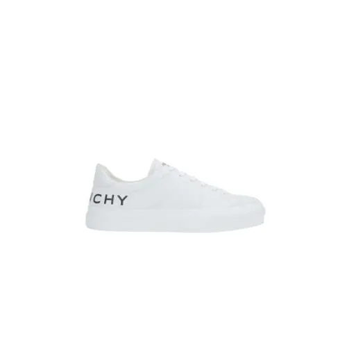 Weiße Leder-Sneakers mit Logo-Print Givenchy