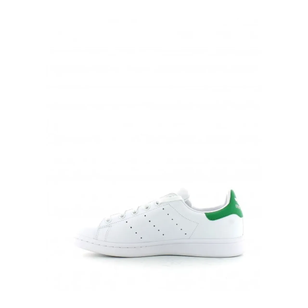 Weiße Leder Stan Smith J Sneakers mit Logo Adidas Originals