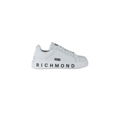 Weiße Ledersneaker John Richmond