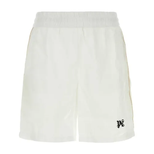Weiße Leinen-Bermuda-Shorts, Stilvolles Upgrade für