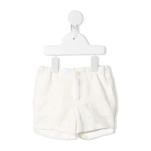 Weiße Leinen-Shorts mit Lockerer Passform Bonpoint