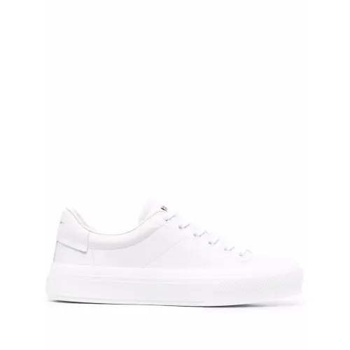 Weiße Low-Top-Ledersneakers Givenchy
