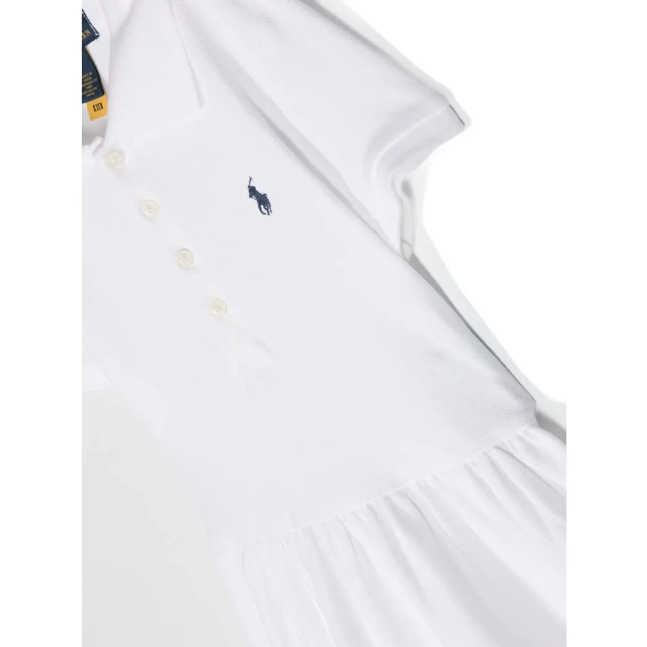 Weiße Piqué Polo Kleid Polo Ralph Lauren