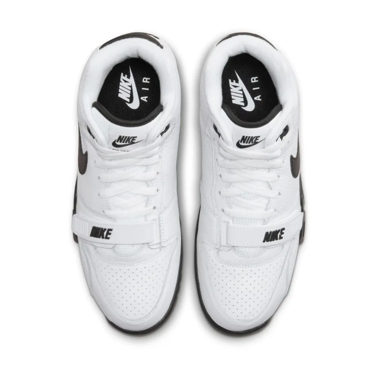Weiße/Schwarz-Weiße Air Trainer 1 Sneakers Nike