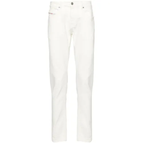 Weiße Slim Fit Jeans Diesel