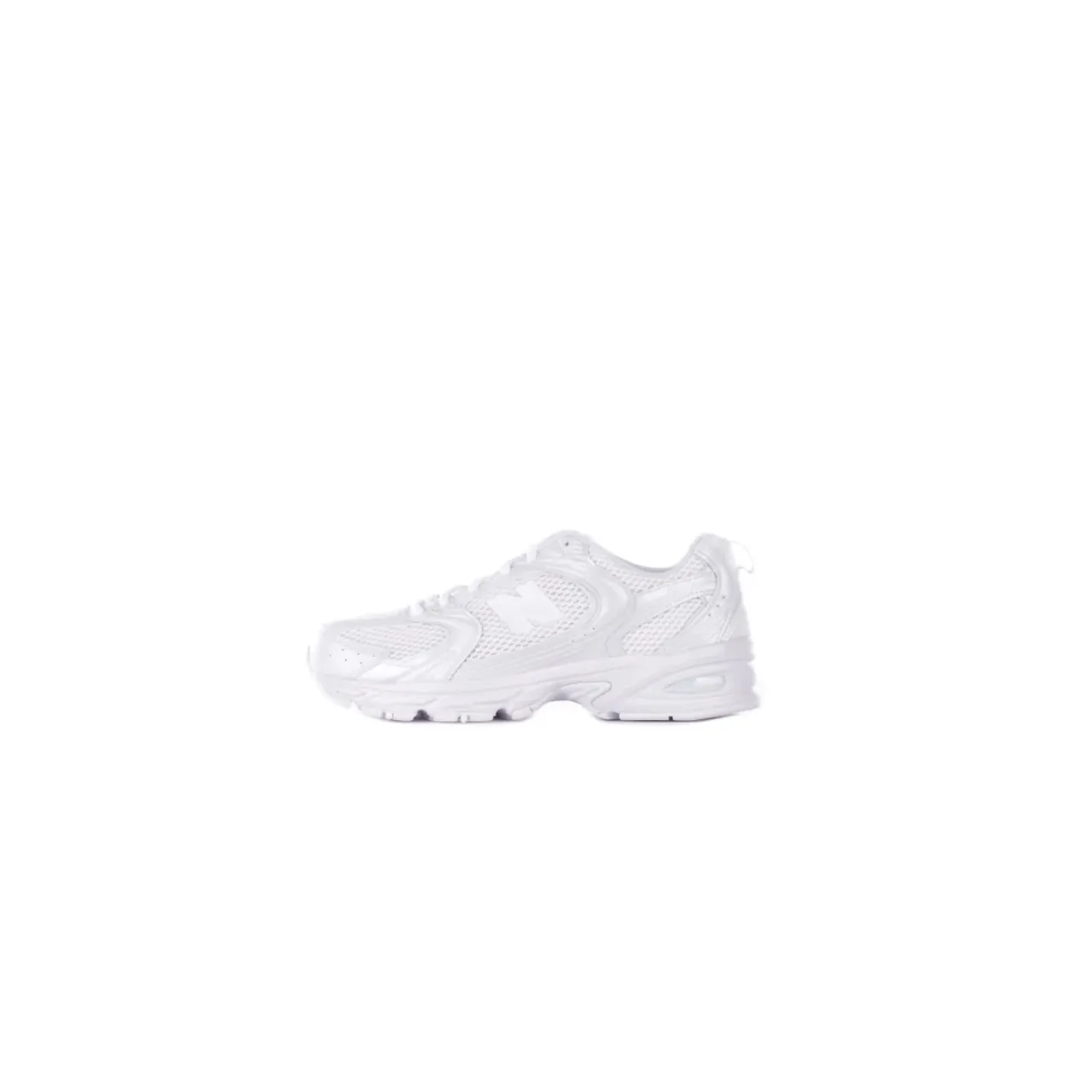 Weiße Sneakers Logo Mesh Gummisohle New Balance