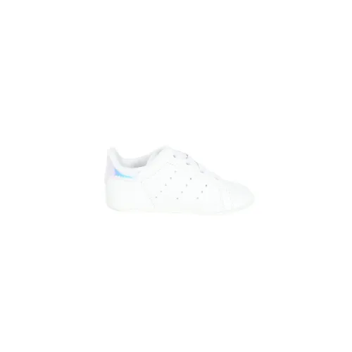 Weiße Stan Smith Crib Sneakers für Neugeborene Adidas Originals