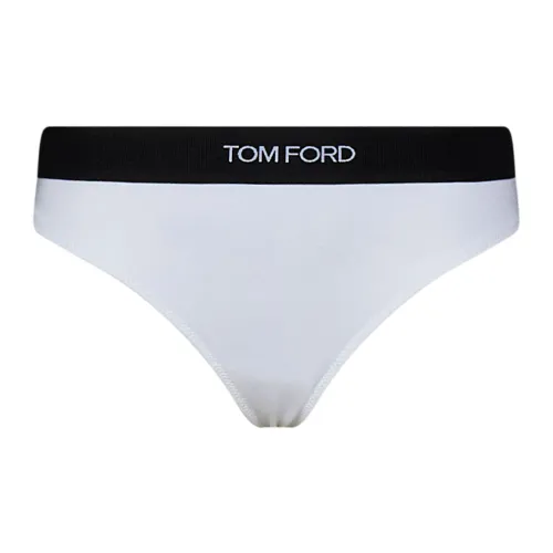 Weiße String mit Logo-Bund Tom Ford