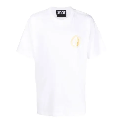 Weiße T-Shirt und Polo Kollektion Versace Jeans Couture