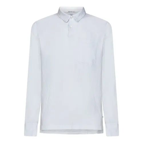 Weiße T-Shirts und Polos mit Langen Ärmeln James Perse