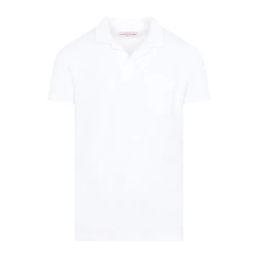 Weiße Terry Baumwoll Polo Shirt Orlebar Brown
