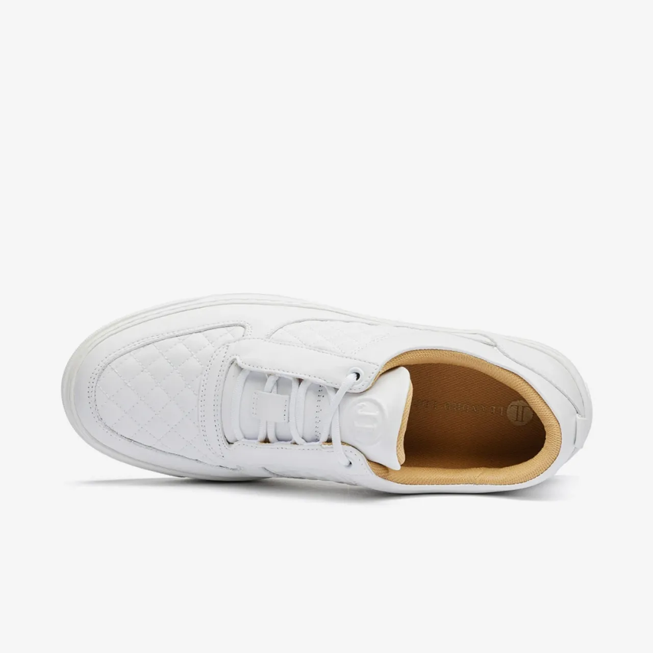 Weißer Low Top Sneaker Faisca Leandro Lopes