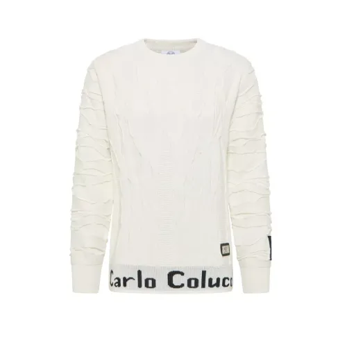 Weißer Pullover C11706 59 Carlo Colucci