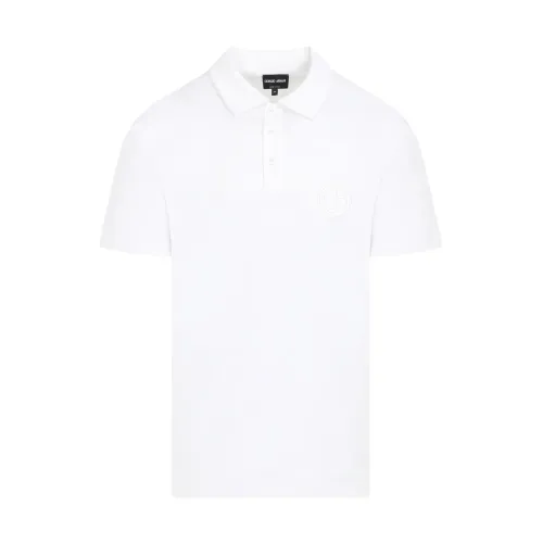 Weißes Baumwoll-Poloshirt Giorgio Armani