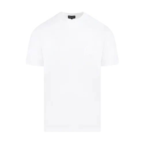 Weißes Baumwoll-T-Shirt Giorgio Armani