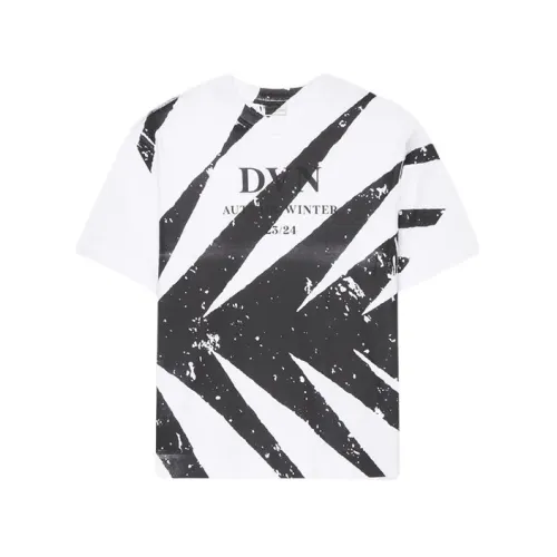 Weißes bedrucktes T-Shirt Dries Van Noten