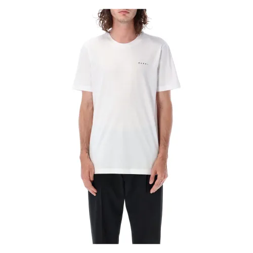 Weißes Mini-Logo T-Shirt - Herrenmode Marni