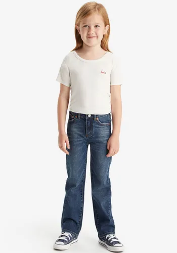Weite Jeans LEVI'S KIDS "LVG WIDE LEG JEANS" Gr. 10 (140), N-Gr, blau (el train) Mädchen Jeans for GIRLS
