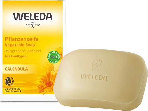 WELEDA Bio Calendula Handseife / Körperseife - natürliche
