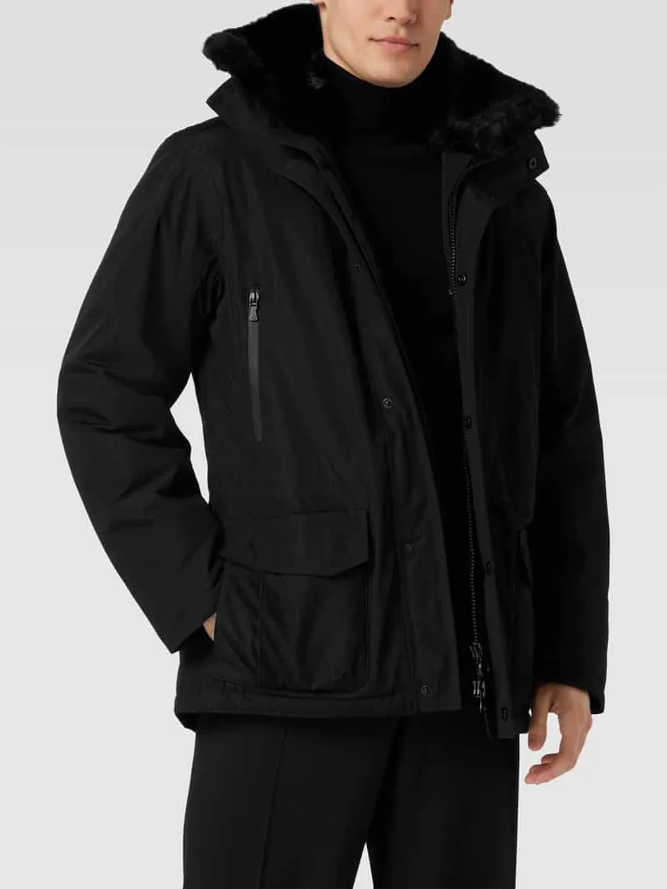 Wellensteyn Funktionsjacke mit Reißverschlusstaschen Modell 'HALIFAX' in Black