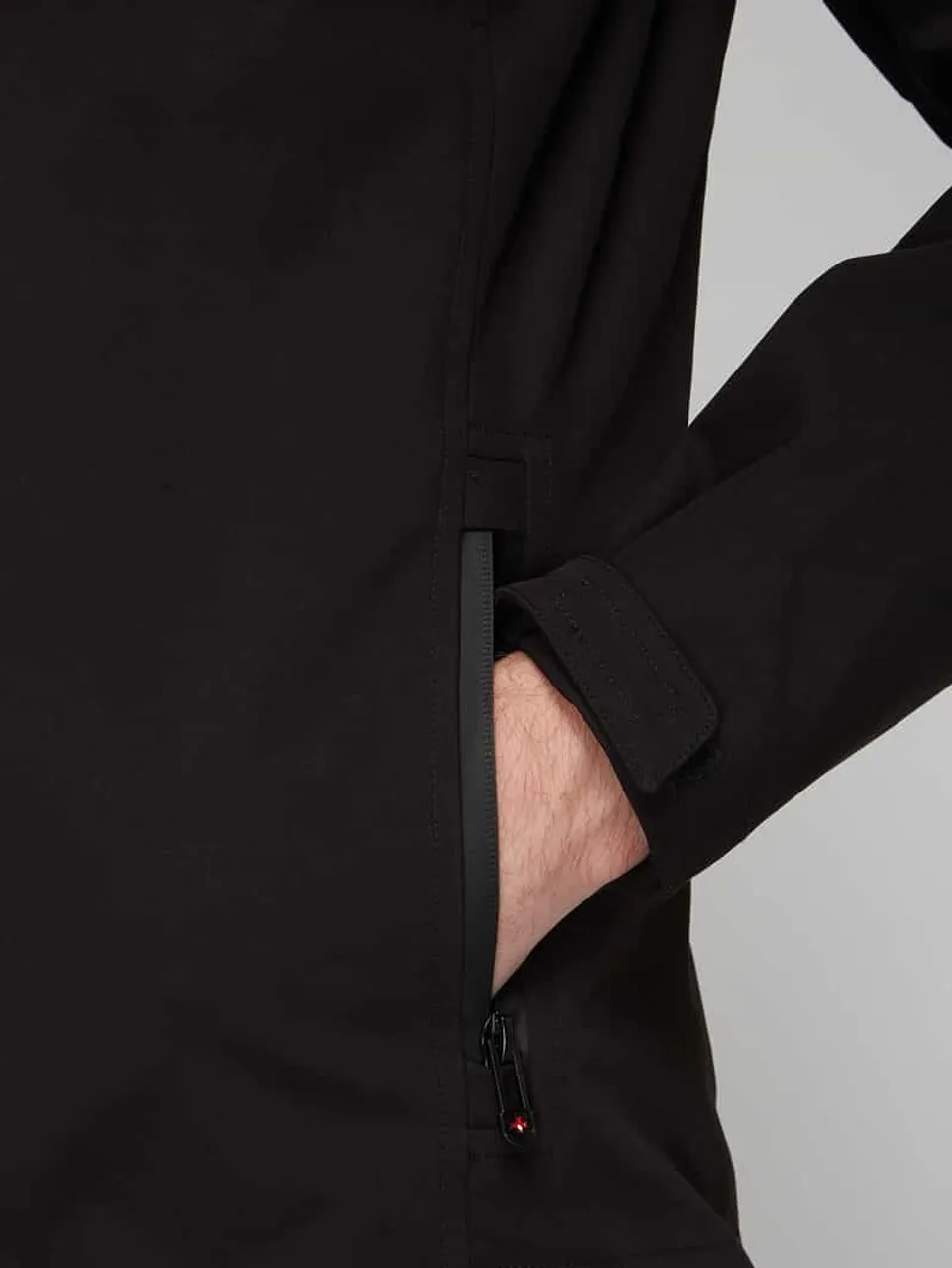 Wellensteyn Jacke mit herausnehmbarer Kapuze in Black