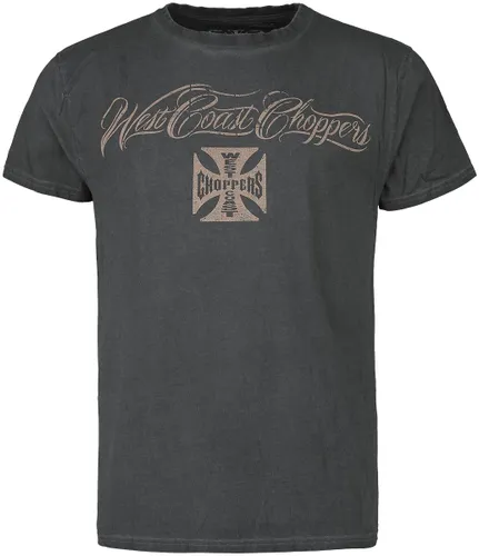 West Coast Choppers Eagle Crest T-Shirt anthrazit in L