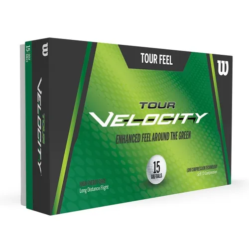 Wilson Velocity Feel Golfbälle - 15er Pack weiß