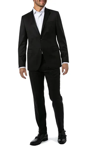 Windsor Herren Anzug schwarz Schurwolle