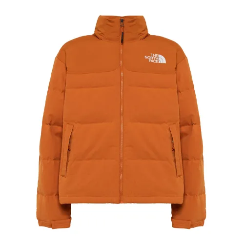 Winter Jackets,Karottenorangefarbene gepolsterte Oberbekleidung The North Face