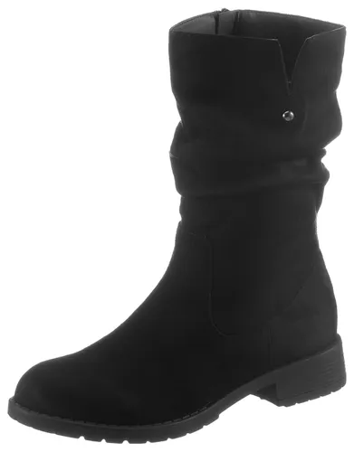 Winterstiefel CITY WALK Gr. 36, Normalschaft, schwarz Damen Schuhe Winterstiefel mit slouchy Raffungen am Schaft
