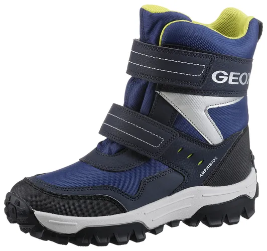 Winterstiefel GEOX "J HIMALAYA BOY B ABX" Gr. 25, bunt (navy, limette) Kinder Schuhe Stiefel Boots