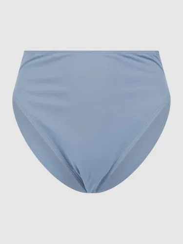 Wolford High Waist Bikini-Hose mit Logo in Bleu