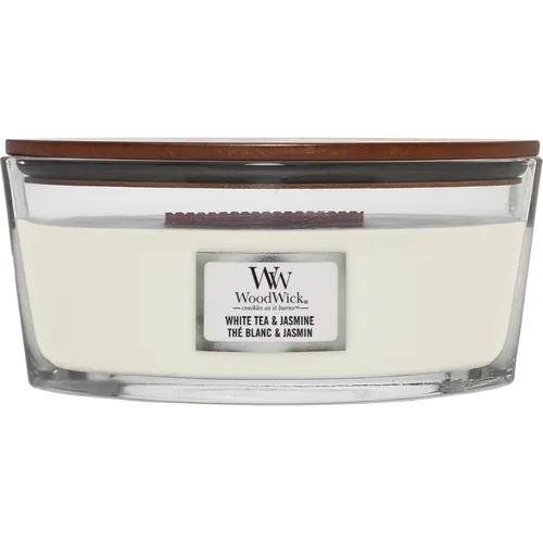 Woodwick Ellipse Jar White Tea & Jasmine 454 g
