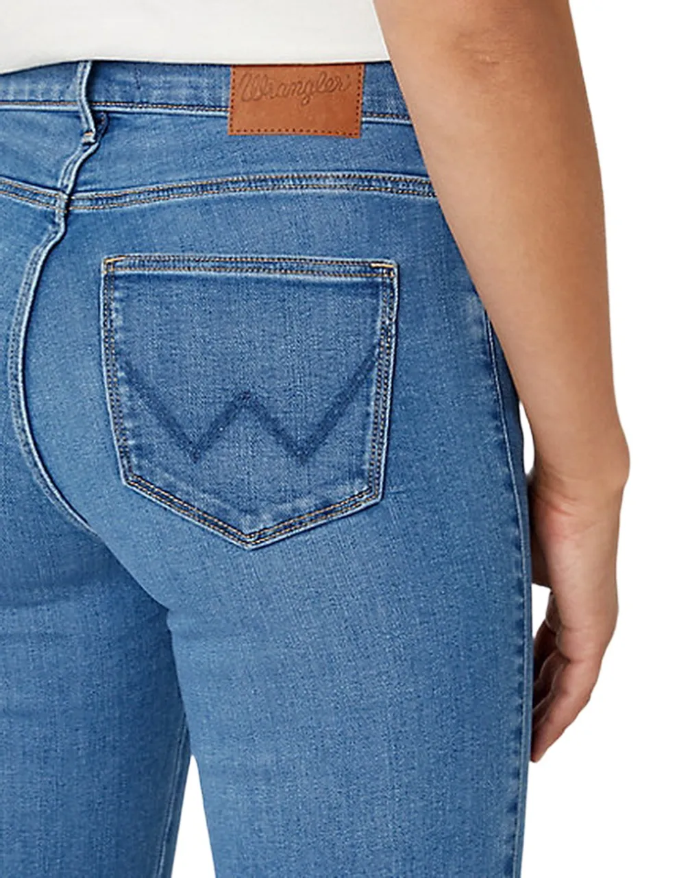 Wrangler Damen Jeans STRAIGHT - Regular Fit - Blau - Aurelia