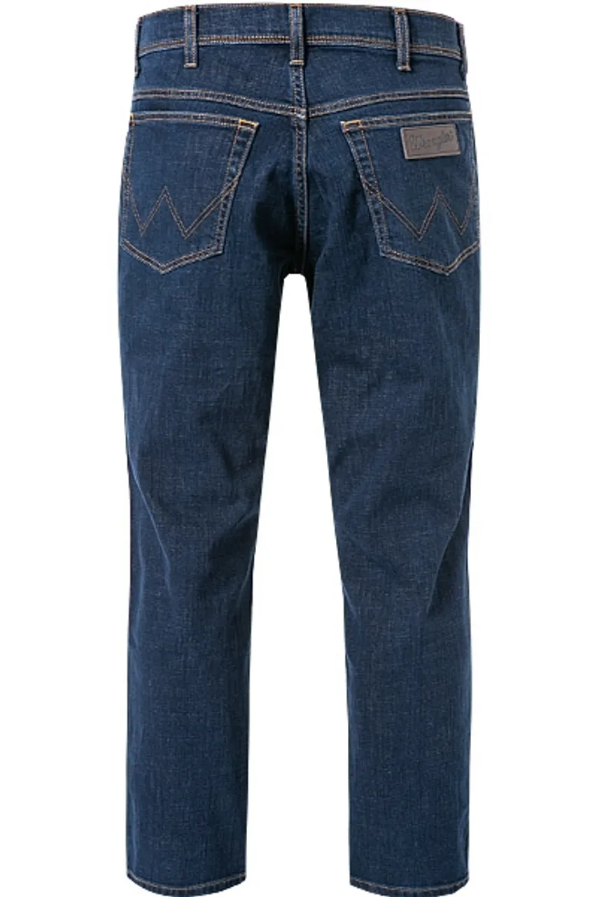 Wrangler Herren Jeans blau Baumwoll-Stretch Slim Fit