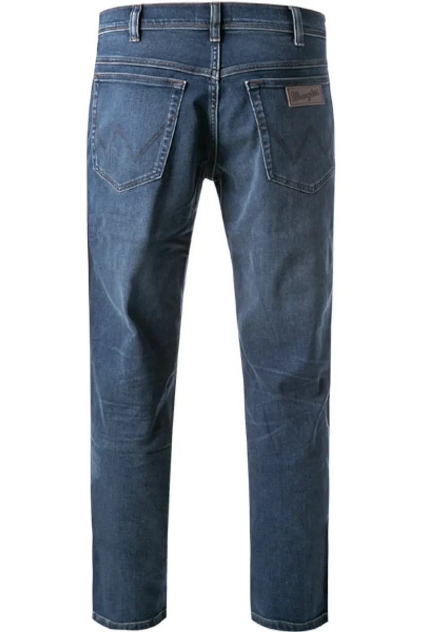 Wrangler Herren Jeans blau Baumwoll-Stretch Slim Fit