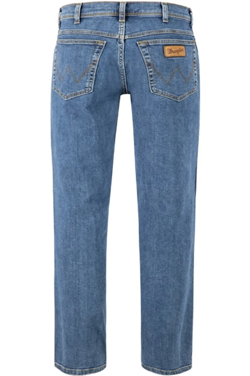 Wrangler Herren Jeans blau Baumwoll-Stretch