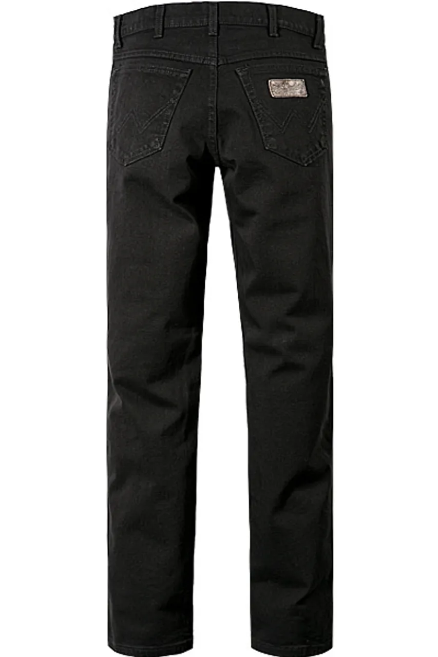 Wrangler Herren Jeans schwarz Baumwoll-Stretch